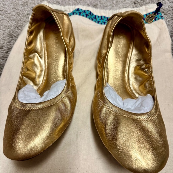 Tory Burch - Eddie Metallic Ballet Flat - Picture 7 of 15
